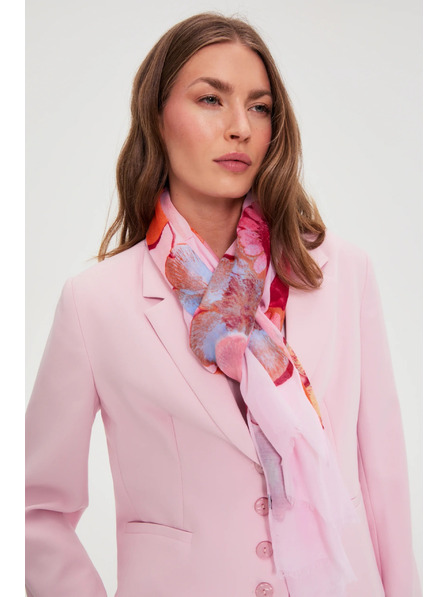 Moodo Šal s cvjetovima ružičasti Moodo