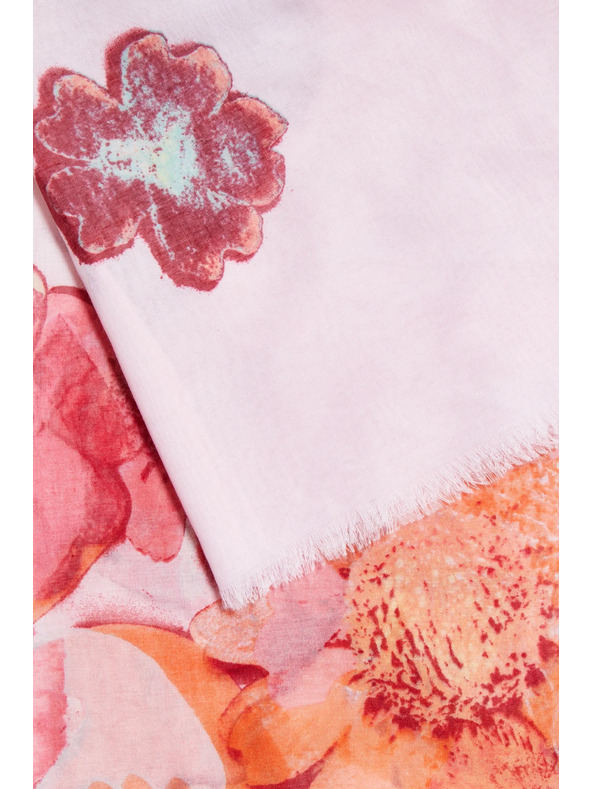 Moodo Šal s cvjetovima ružičast Moodo