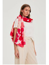 Moodo Šal s cvjetnim uzorkom crveni Moodo