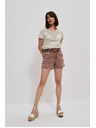 Moodo Karamel traper kratke hlače visokog struka Moodo