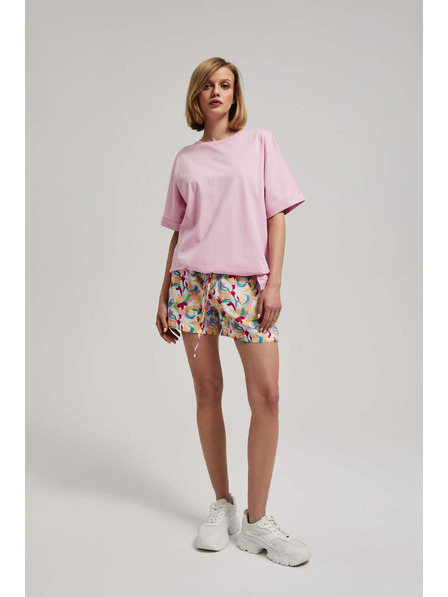 Moodo Ljubičaste kratke hlače s printom Moodo