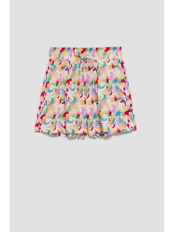 Moodo Ljubičaste kratke hlače s printom Moodo