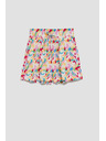 Moodo Ljubičaste kratke hlače s printom Moodo
