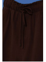 Moodo Glatke kratke hlače s vezivanjem tamnosmeđe Moodo