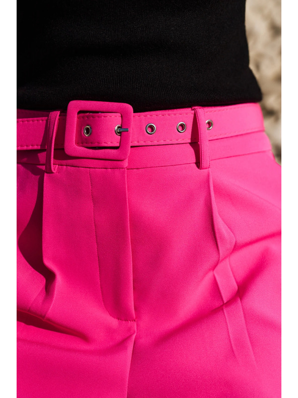 Moodo Fuksija kratke hlače s pojasom Moodo