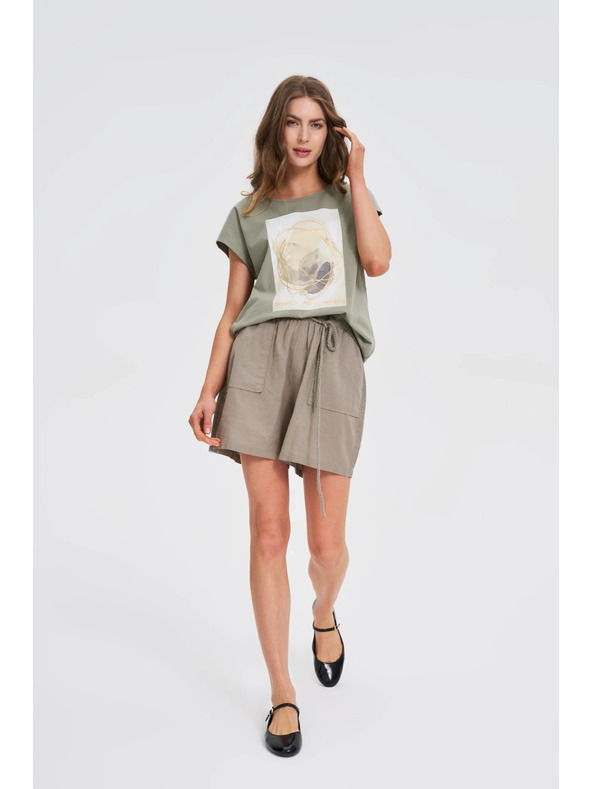 Moodo Labave maslinaste kratke hlače Moodo