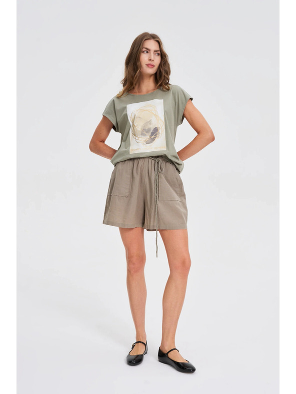Moodo Labave maslinaste kratke hlače Moodo