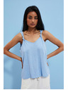 Moodo Glatki plavi top Moodo