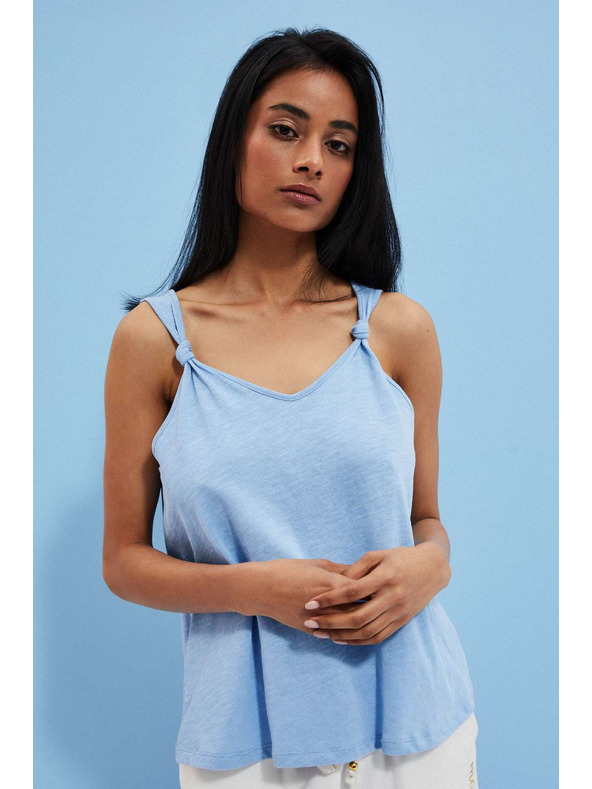 Moodo Glatki plavi top Moodo