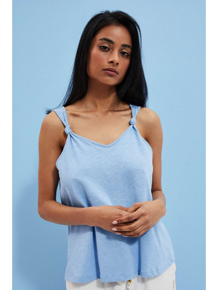 Moodo Glatki plavi top Moodo