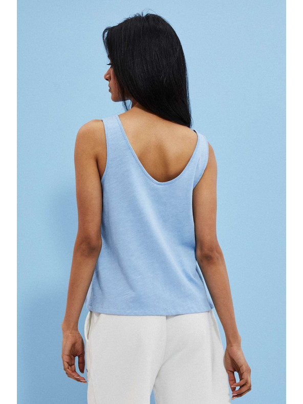 Moodo Glatki plavi top Moodo