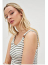 Moodo Bijeli prugasti top Moodo