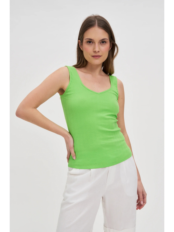 Moodo Zeleni rebrasti top Moodo