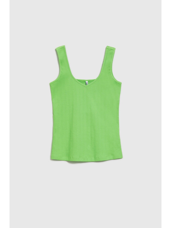 Moodo Zeleni rebrasti top Moodo