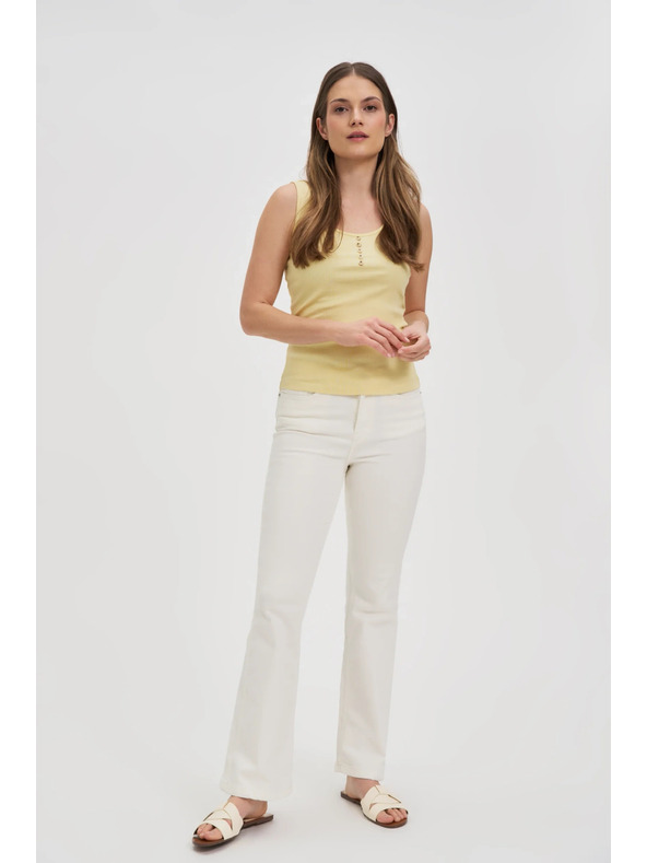 Moodo Rebrasti top s gumbima žuti Moodo