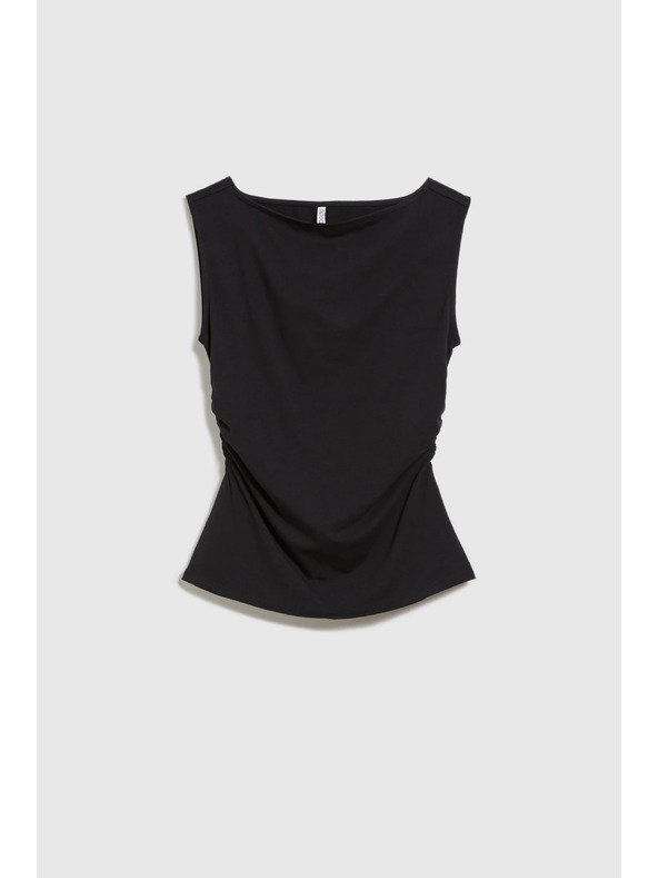 Moodo Glatki crni top Moodo