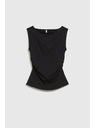Moodo Glatki crni top Moodo