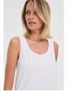 Moodo Bijeli pamučni top Moodo