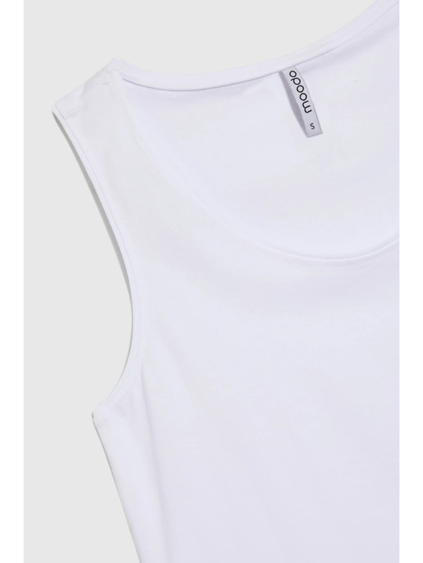Moodo Bijeli pamučni top Moodo