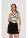 Moodo Top u prugama crno-bijeli Moodo