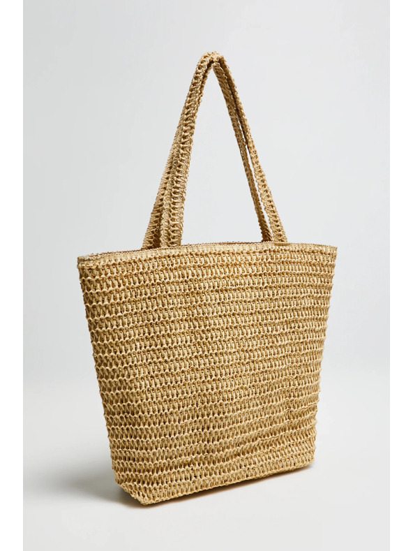 Moodo Pletena bež torba Moodo