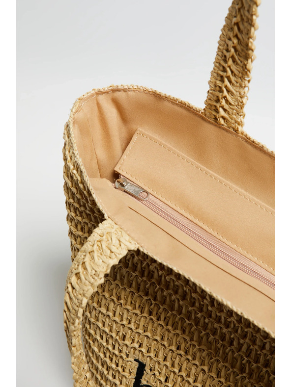 Moodo Pletena bež torba Moodo