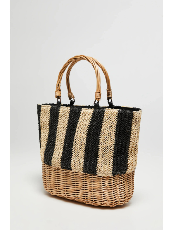 Moodo Bež pletena torba Moodo