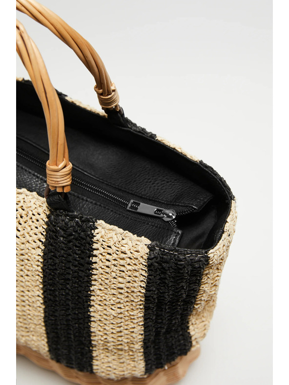 Moodo Bež pletena torba Moodo