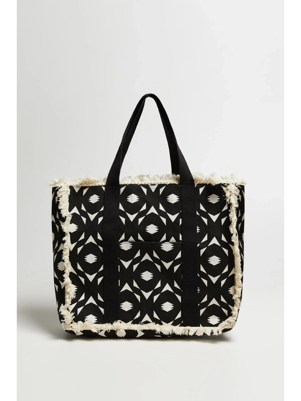 Moodo Velika crna torba s resama Moodo