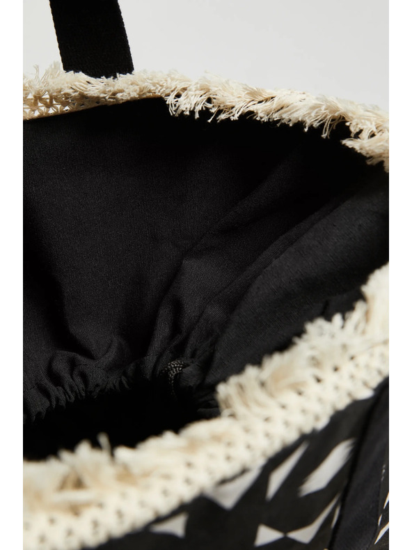 Moodo Velika crna torba s resama Moodo