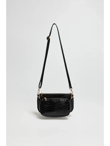 Moodo Dvostruka crna torba Moodo