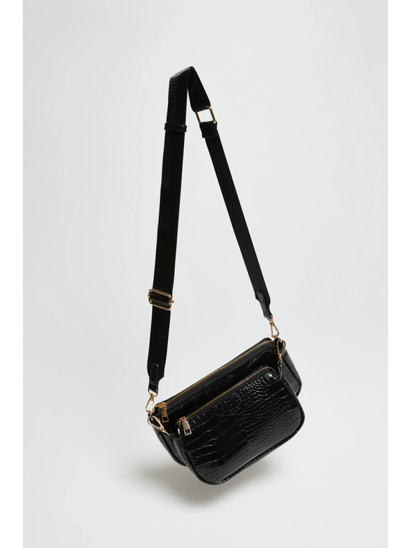 Moodo Dvostruka crna torba Moodo