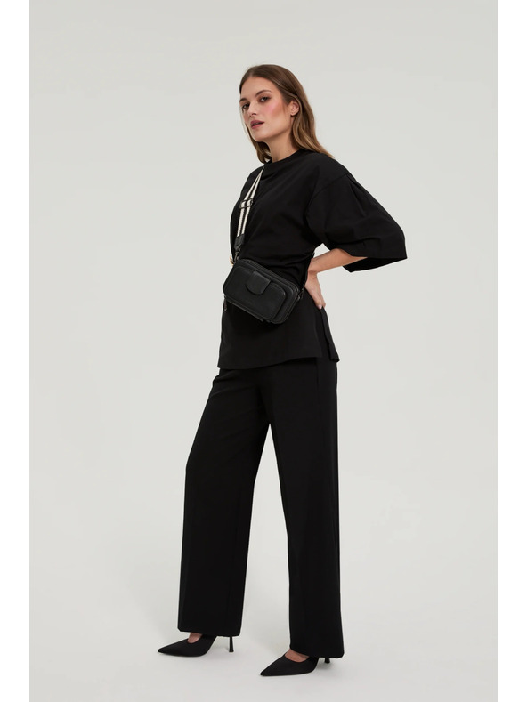 Moodo Crna torba na širokom remenu Moodo