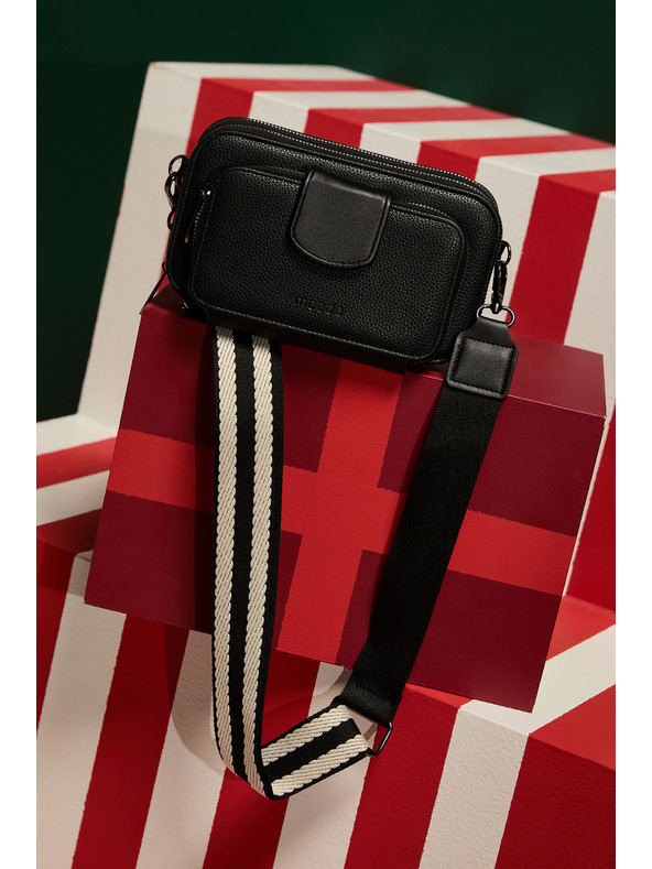 Moodo Crna torba na širokom remenu Moodo