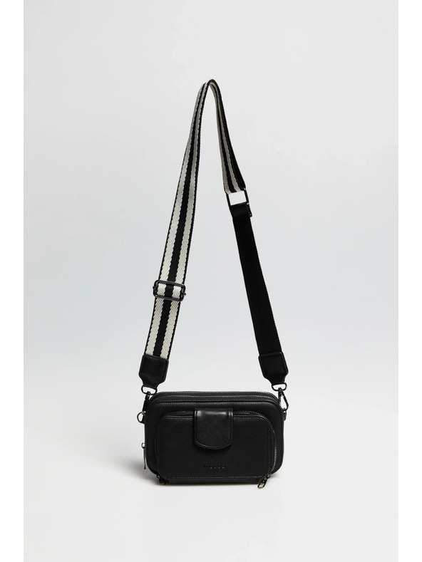 Moodo Crna torba na širokom remenu Moodo