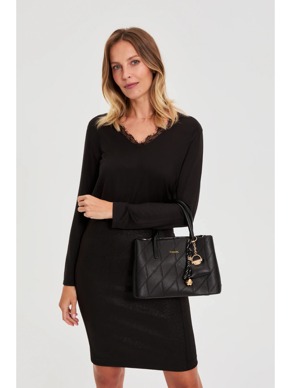 Moodo Crna torba s privjeskom Moodo