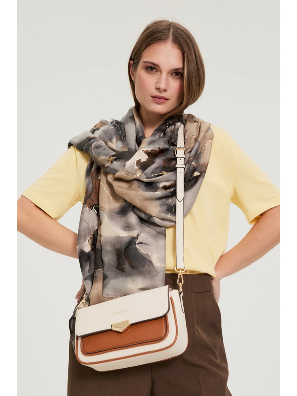 Moodo Bež torba s dugim remenjem Moodo