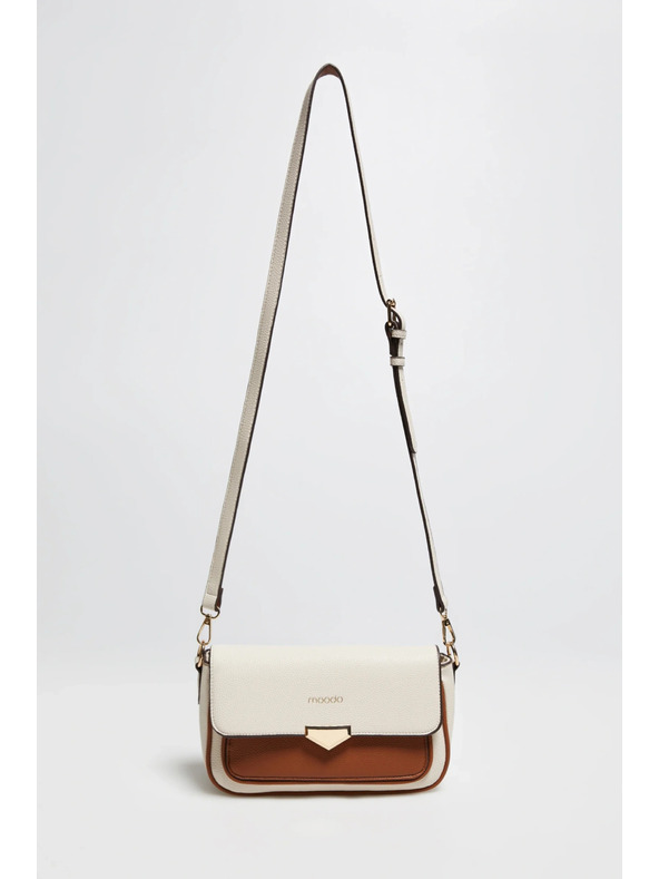 Moodo Bež torba s dugim remenjem Moodo