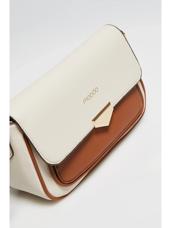Moodo Bež torba s dugim remenjem Moodo