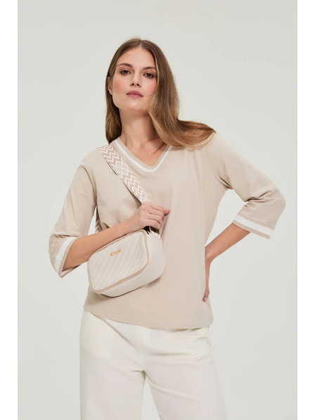 Moodo Bež crossbody torba Moodo