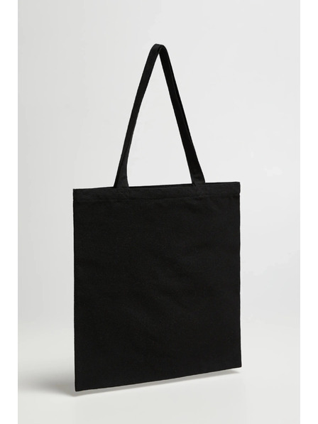 Moodo Crna shopping torba s printom Moodo