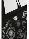 Moodo Crna shopping torba s printom Moodo