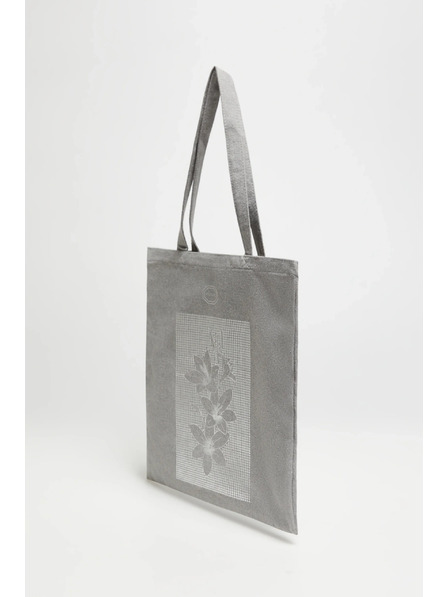 Moodo Siva shopping torba s printom Moodo