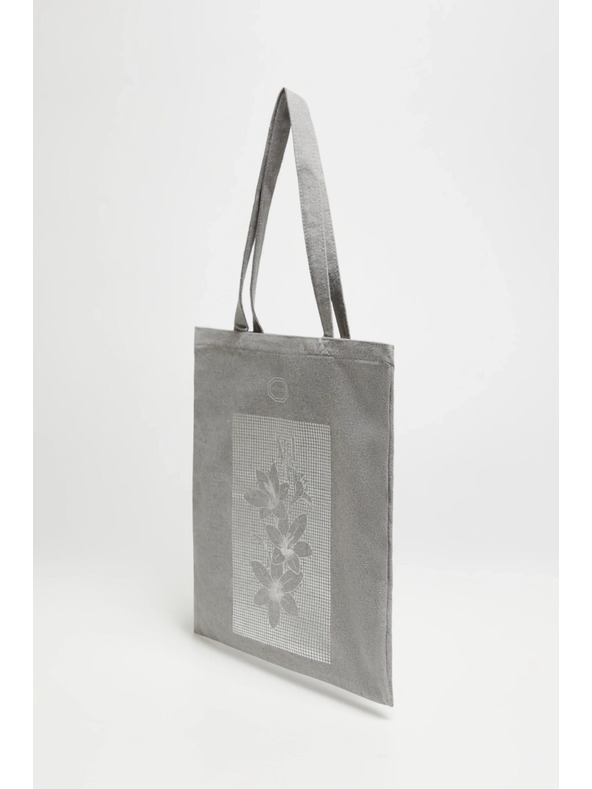 Moodo Siva shopping torba s printom Moodo