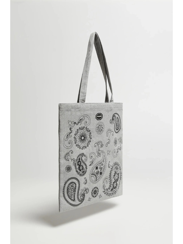 Moodo Siva shopping torba s printom Moodo