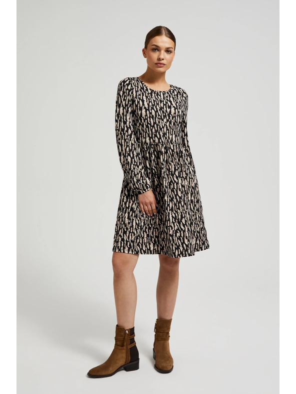 Moodo Smeđe haljine s napuhnutim rukavima Moodo