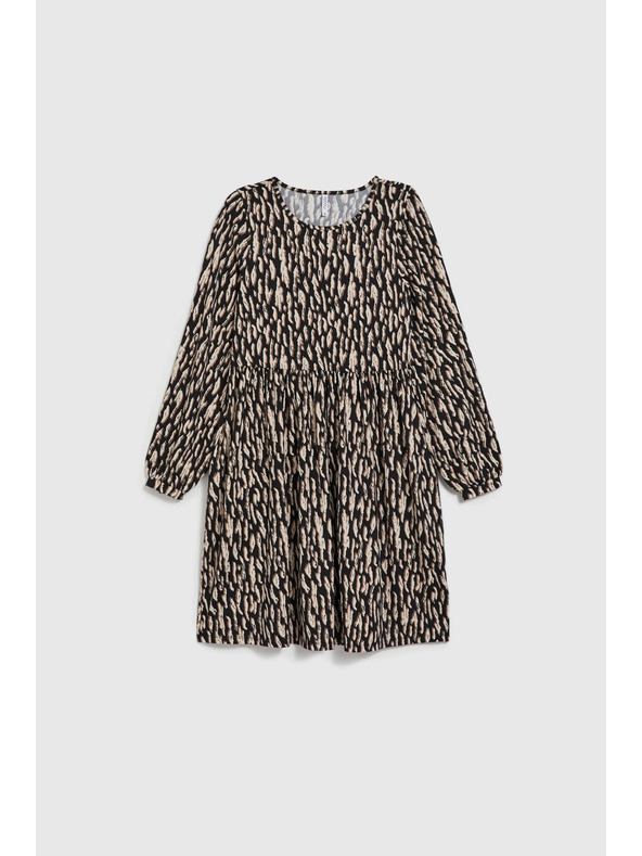 Moodo Smeđe haljine s napuhnutim rukavima Moodo