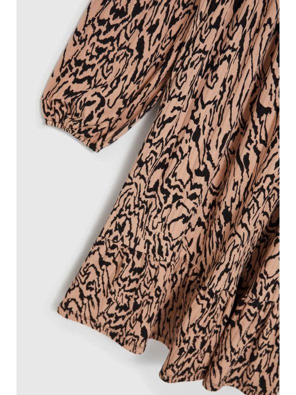 Moodo Smeđe haljine s životinjskim uzorkom Moodo