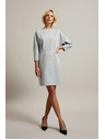 Moodo Glatke sive haljine do koljena Moodo
