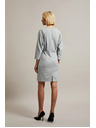 Moodo Glatke sive haljine do koljena Moodo